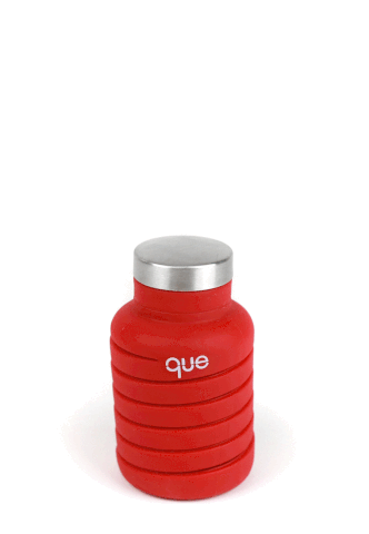 que Bottle in Bonfire Red