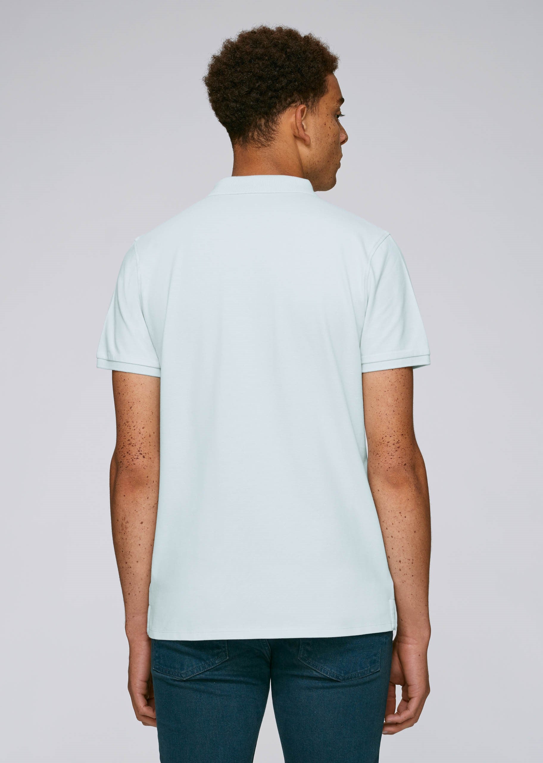 He Competes Baby Blue-T-shirt-Sancho's Dress