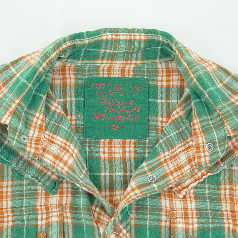 REVIVAL W-GAUZE PLAID SHIRTS