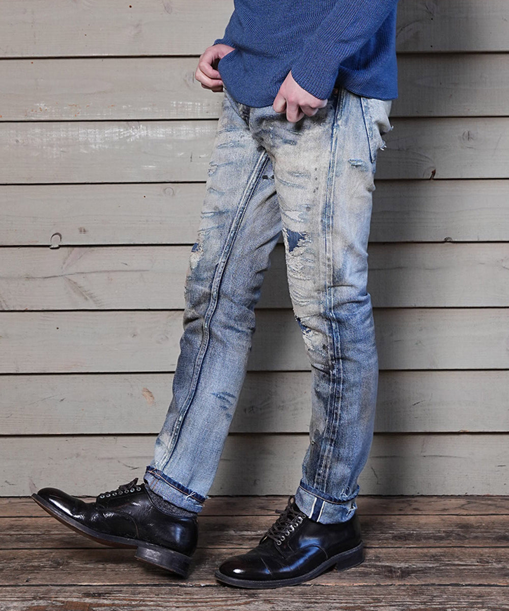 DENIME×TMT DENIM 5P TAPERED(100 years ago-processing) – TMT OFFICIAL ONLINE  STORE