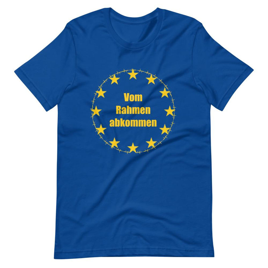 Survived Corona EU, Vom Rahmen Abkommen - Kurzärmeliges Unisex-T-Shirt