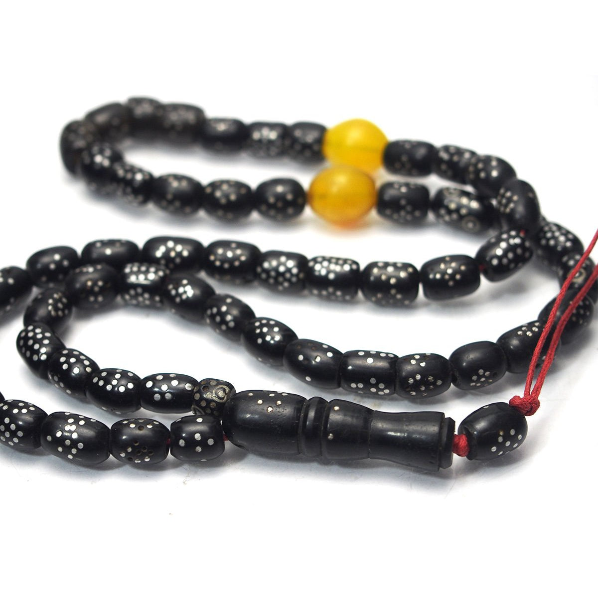 coral prayer beads