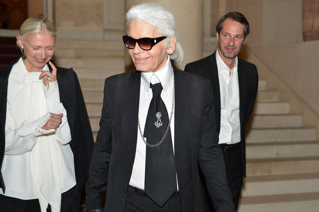 Karl Lagerfeld, Christiane Arp and Markus Kurz 