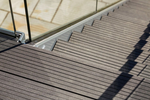 Composite Decking Residential Outdoor Stairs Installation