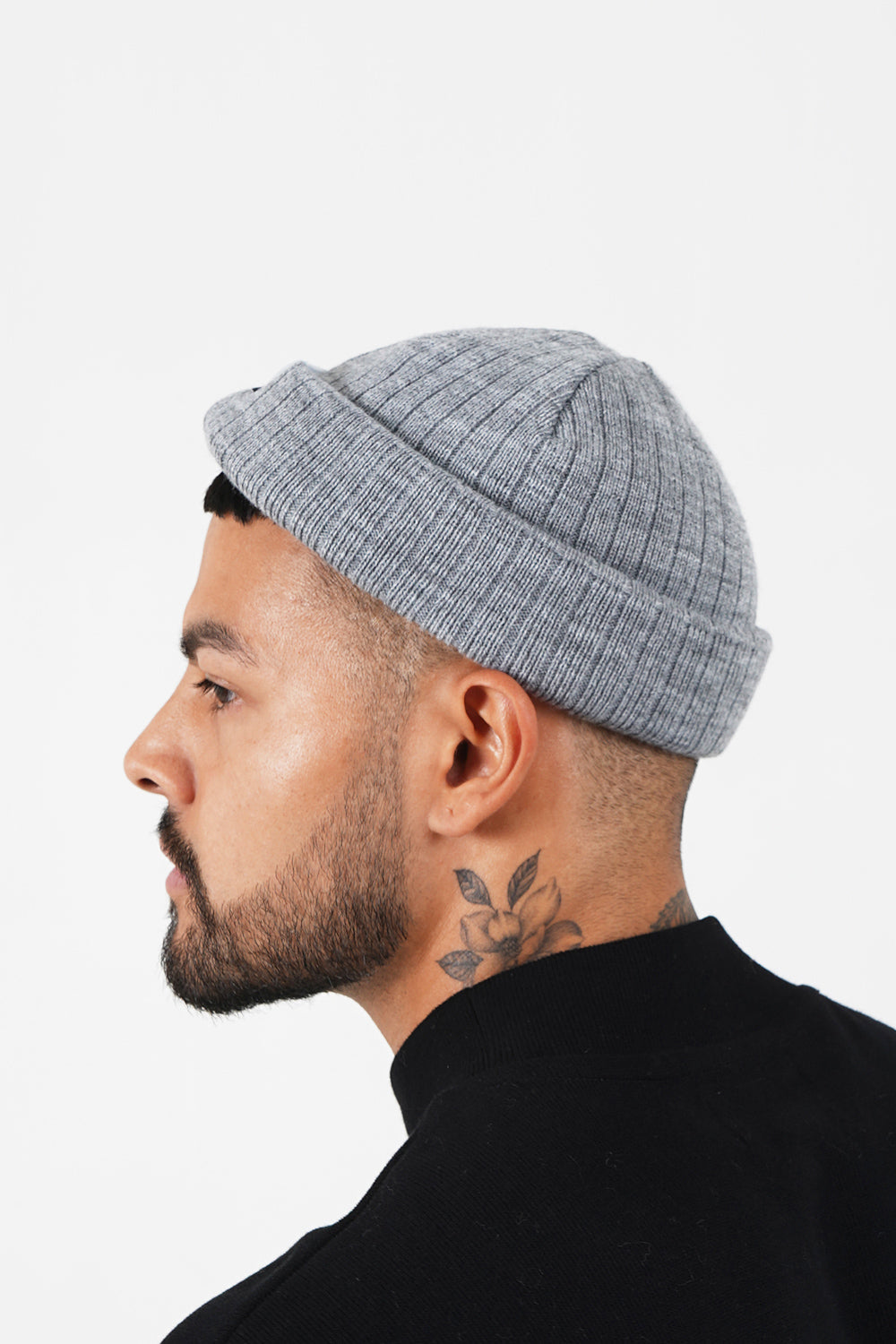 fisherman beanie grey