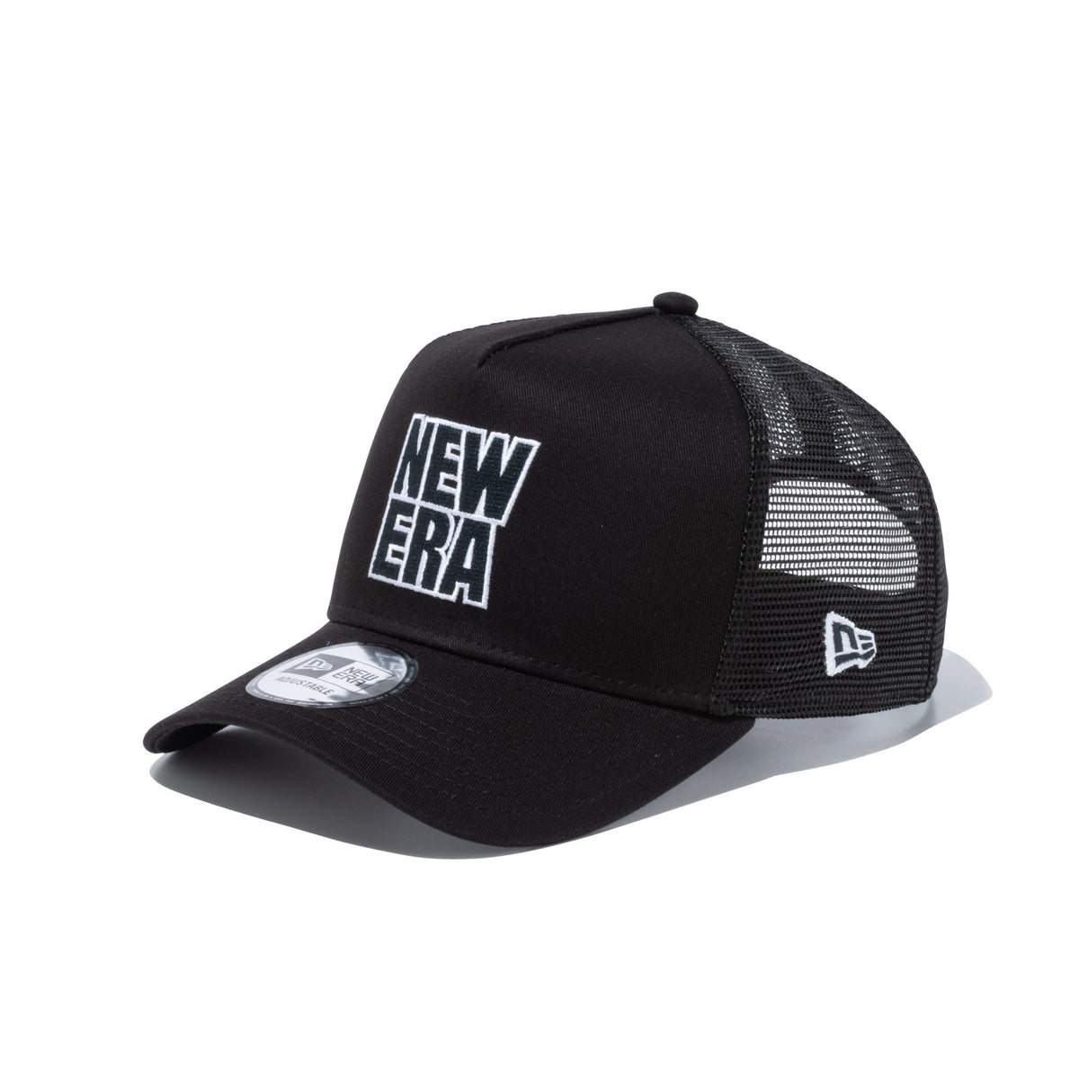 黒 NEW ERA EMBLEM 9FORTY A-FRAME CAP 2 新品 いいスタイル