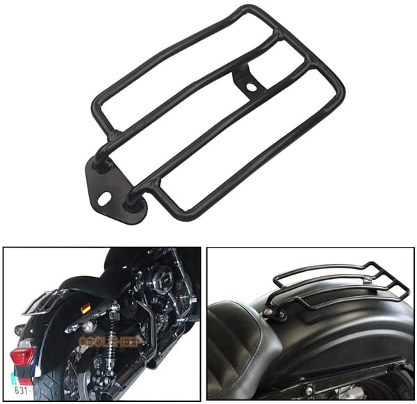 DgNeLai Motorcycle Luggage Rack Rear Fender Rack Solo Seat Luggage Shelf Compatible with Harley Sportster XL883 1200 2004-2018 