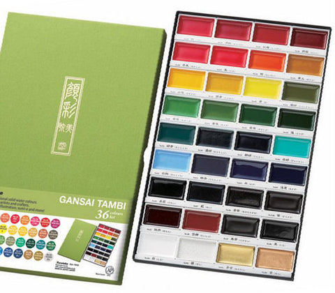 Zig Kuretake Gansai Tambi 36 COLOR SET