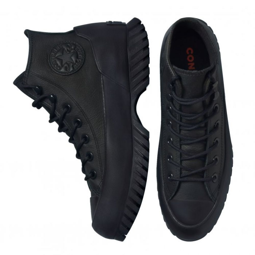 Converse | Women's Taylor All Winter 2.0 Hi Black/Black/Bold Mandarin | Getoutsideshoes.com – Getoutside Shoes