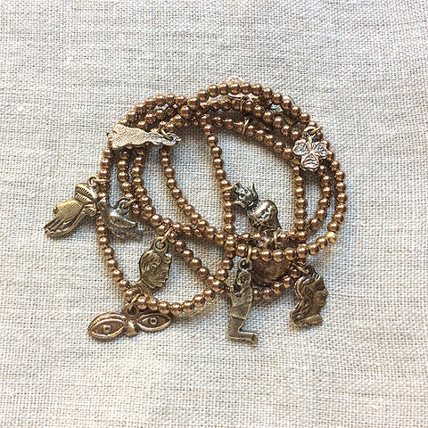 Bronze Beaded Bracelet Kit