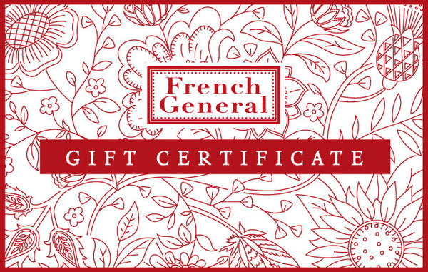 French General Gift Card FRENCH GENERAL