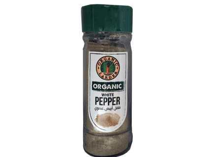 Organic Larder, organic white pepper ground 55g