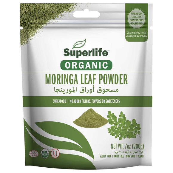 Superlife, Organic Moringa Leaf Powder 200g