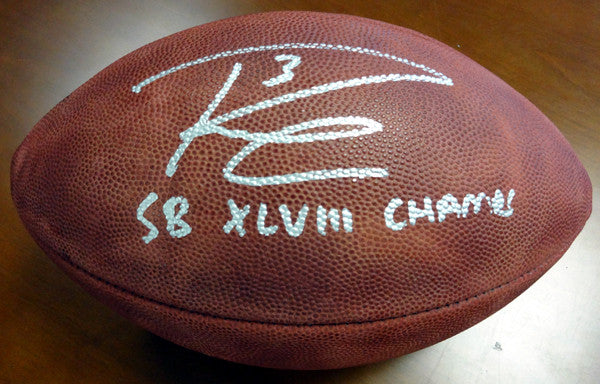 russell wilson autographed football