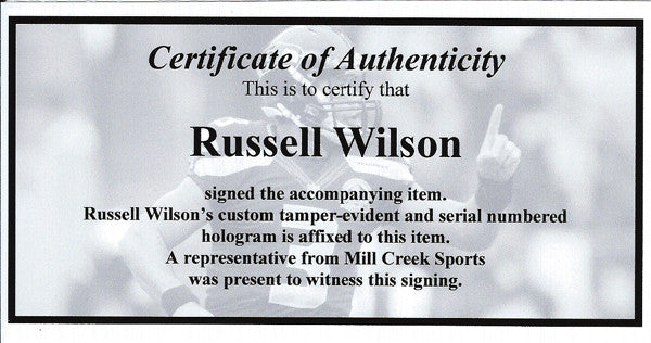 russell wilson framed jersey