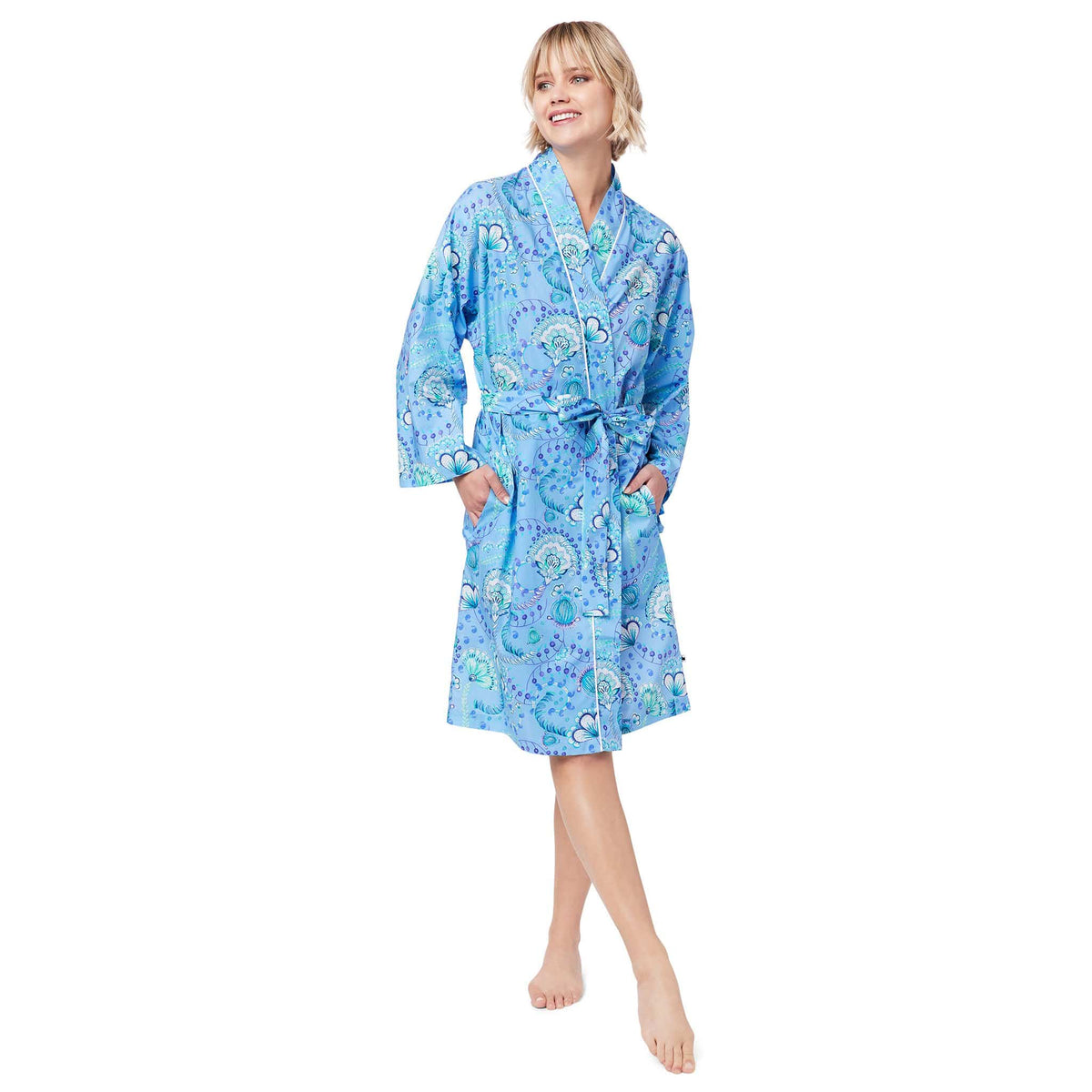 Stella Luxe Pima Kimono Robe The Cat's Pajamas