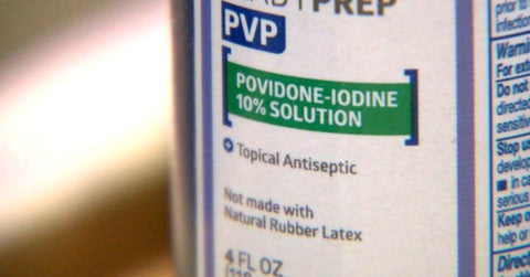 Povidone Iodine solution bottle