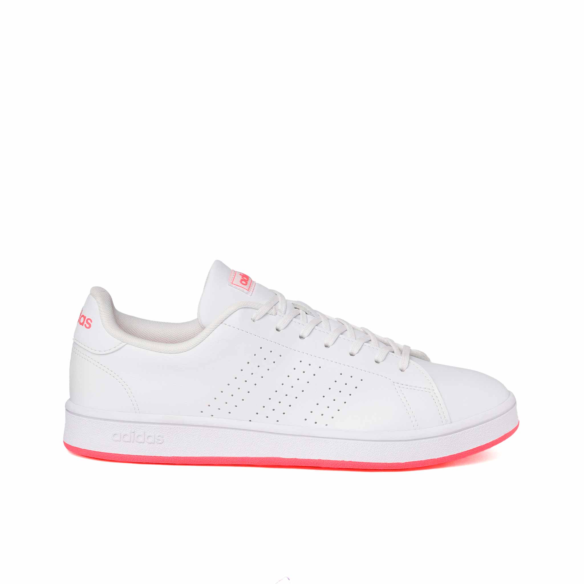 Adidas Advantage Base Mujer Casual Blanco/Rojo