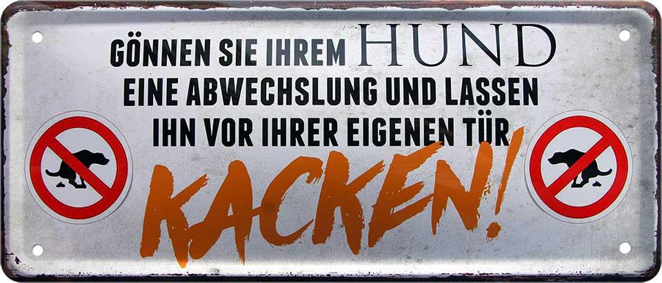 Schild Gönnen Sie ihrem Hund eine Abwechslung | schildermann.at