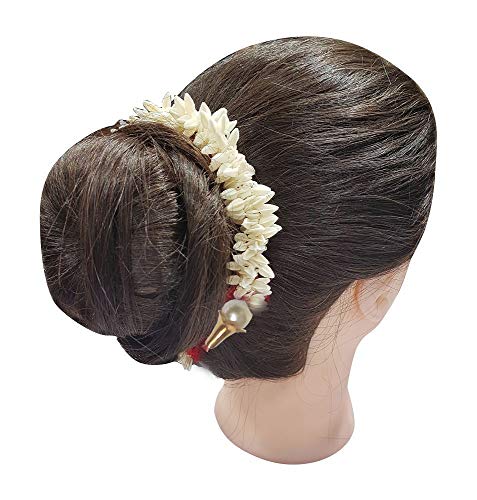 Artificial Garland Flower Juda Gajra Hair Bun Accessory for Women
