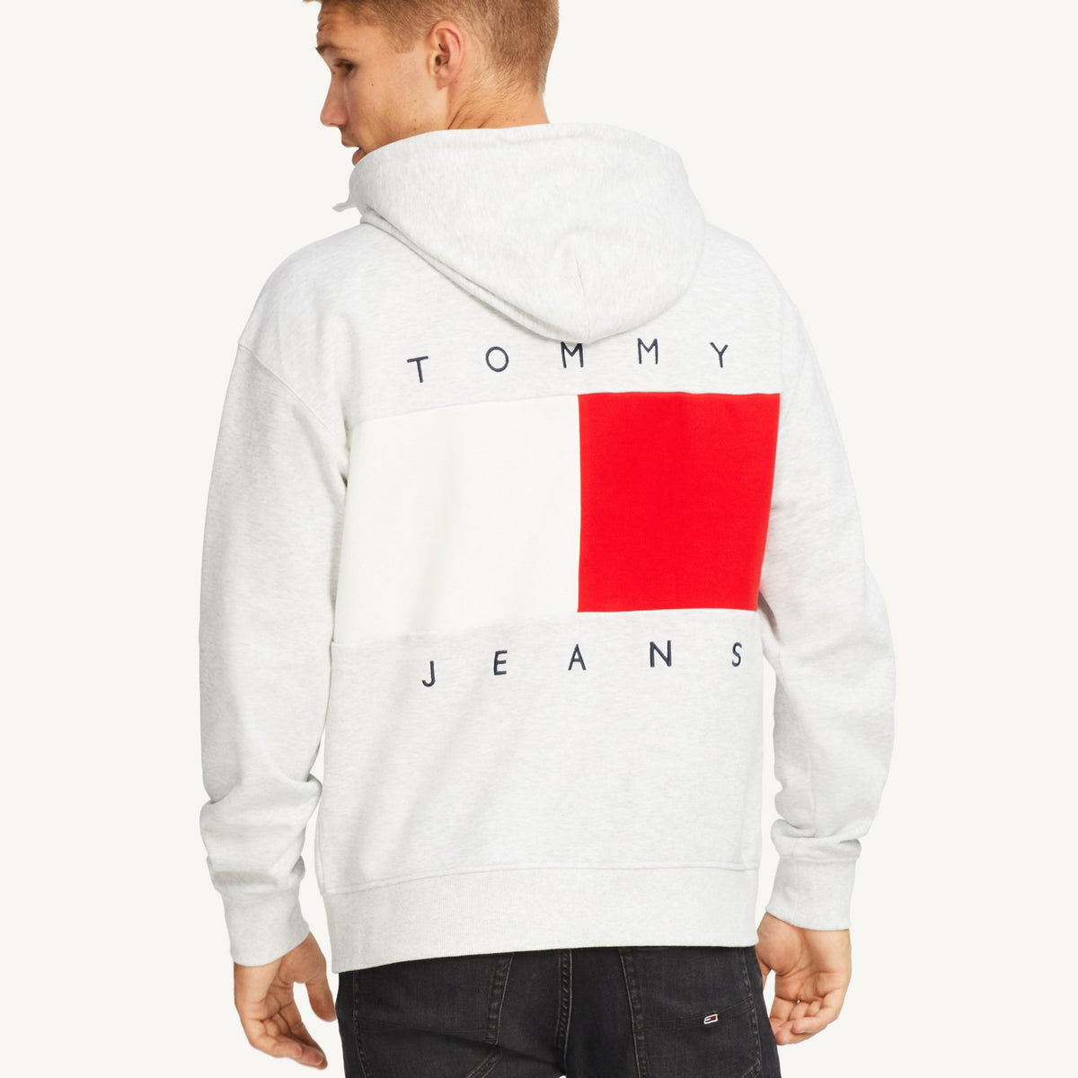 tommy jeans high rise tapered tj silver lt