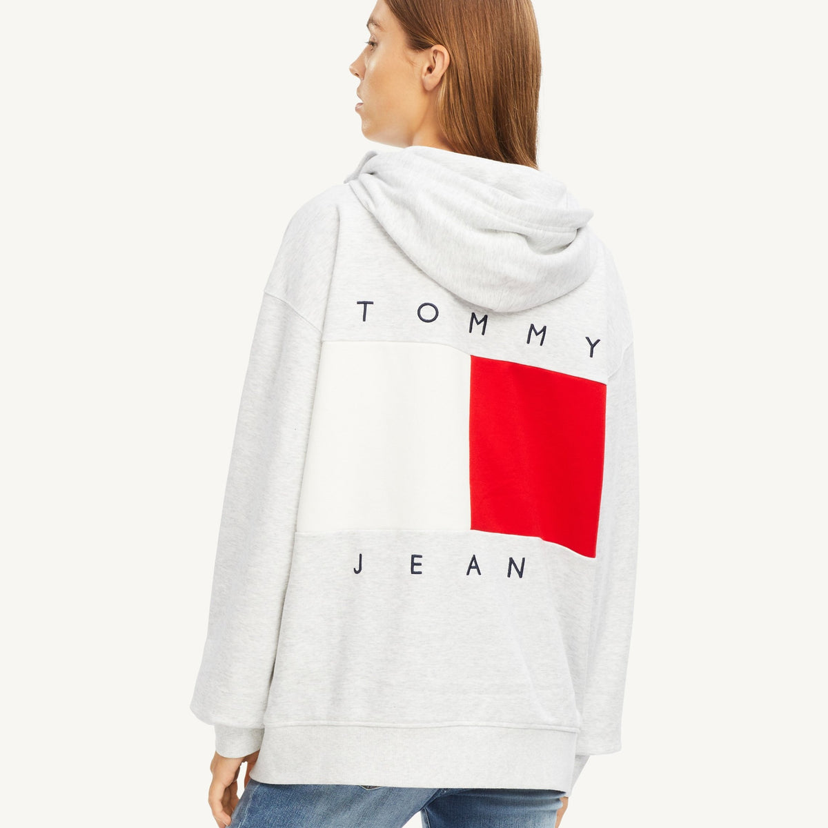 tommy jeans high rise tapered tj silver lt