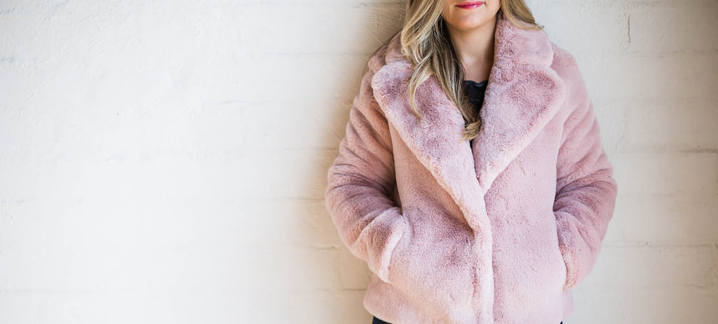 laura faux fur wrap