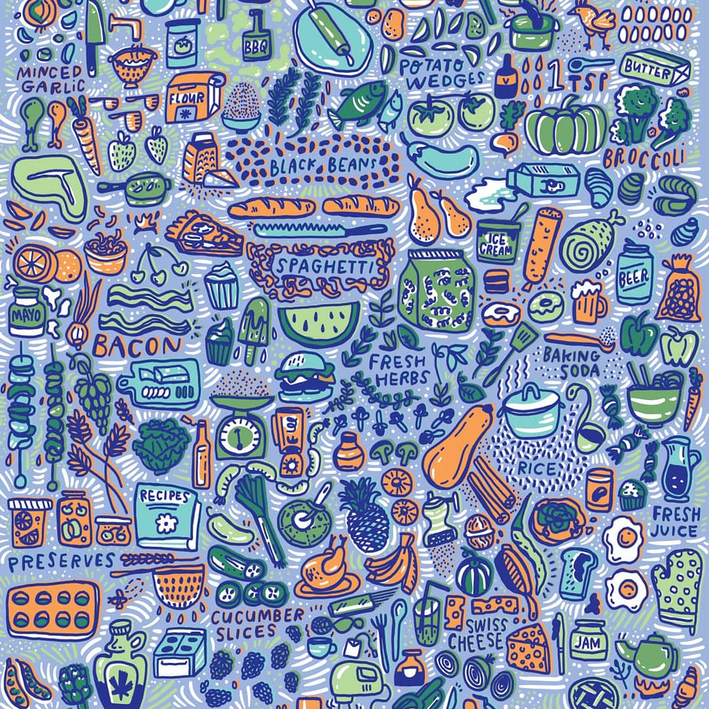 Brainstorm Wrapping Paper Design for Whole Foods - Fall 2019
