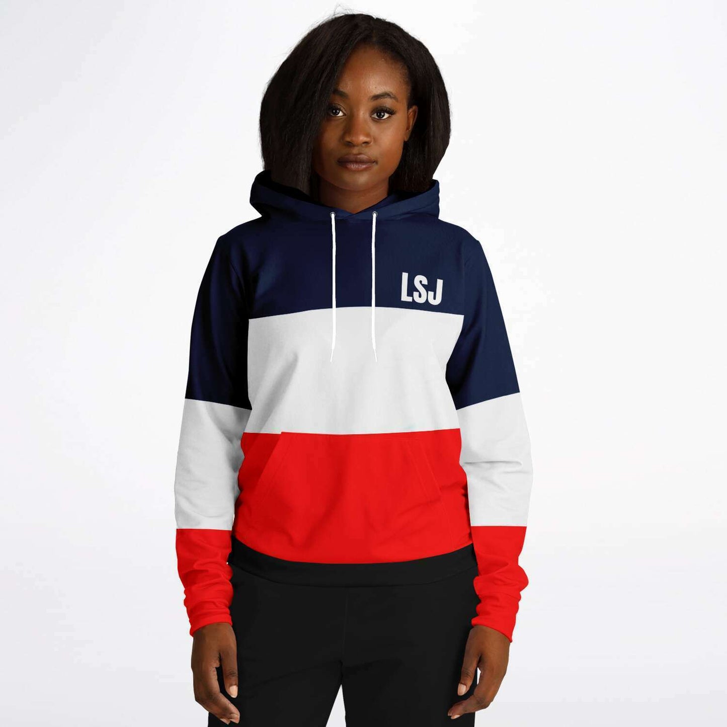 LSJ Blue Red White & Black Hoodie