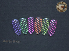 1mm Neon Hot Pink Round Dots Glitter / Nail Art Craft