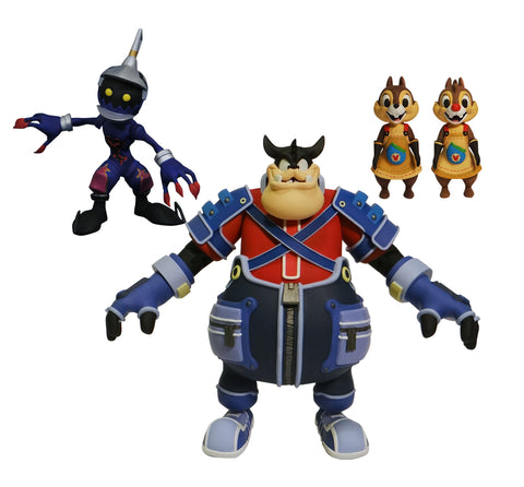 DIAMOND SELECT TOYS Kingdom Hearts Select Series 2: Pete, Chip & Dale & Soldier