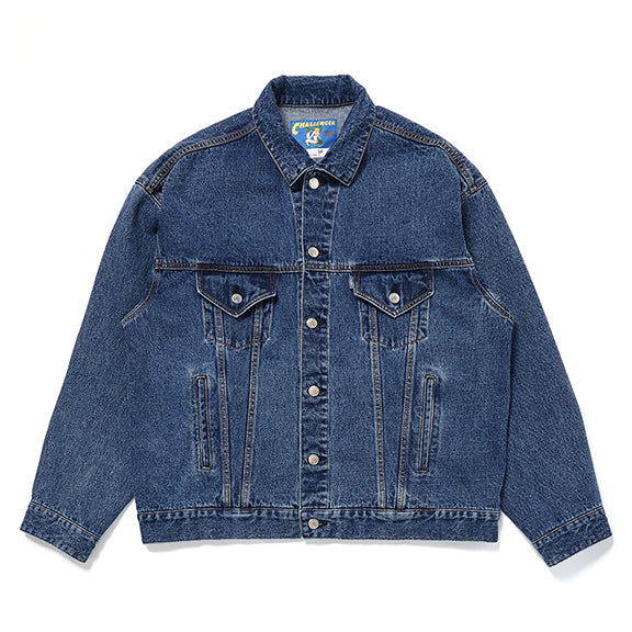 ICE WASHED PATCH DENIM JACKET | THE GROUND depot. ONLINESTORE