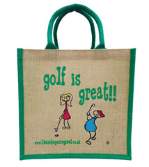 Golf is Great Jute Bag For Life