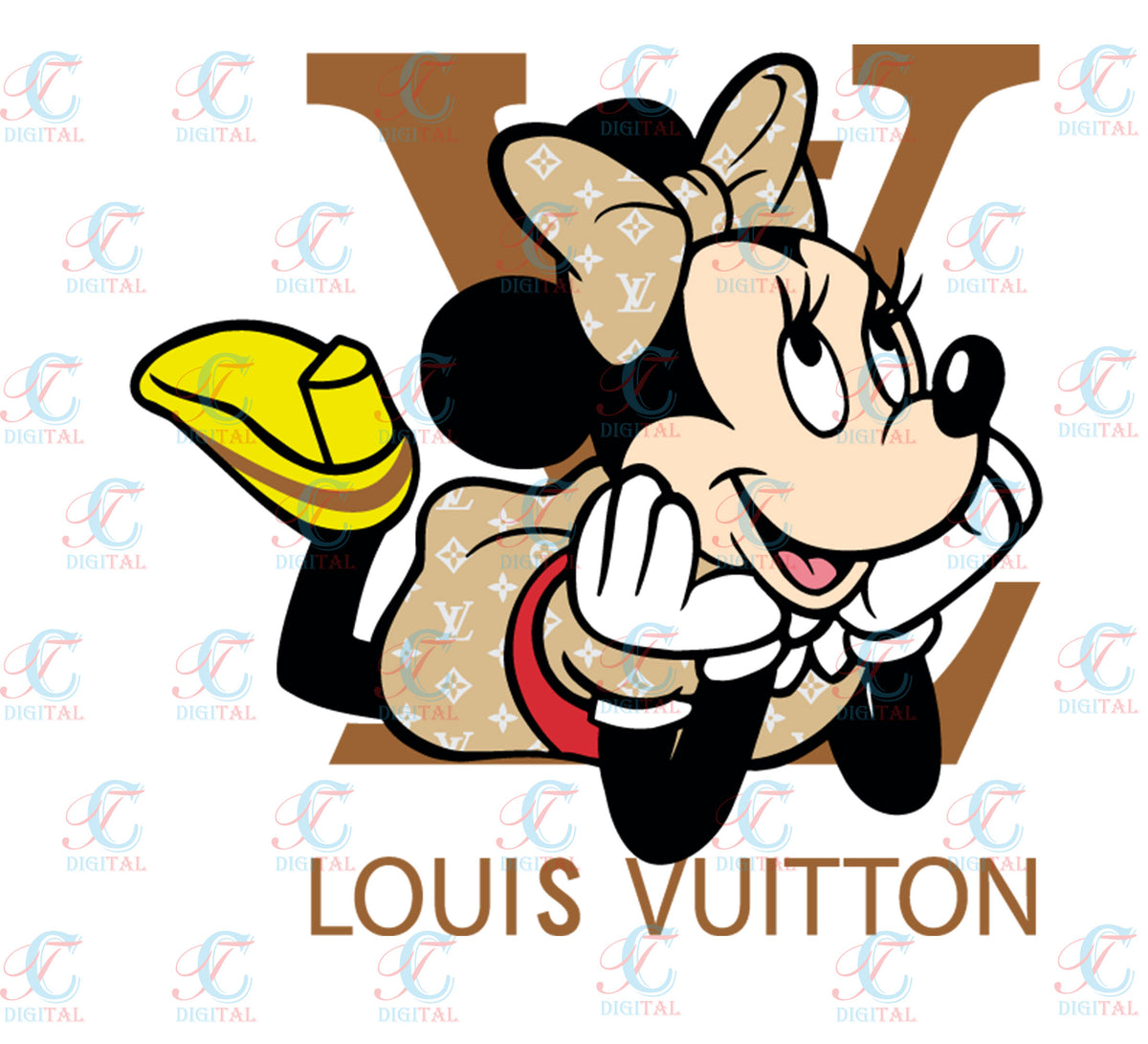 Louis Vuitton Mickey Mouse Embroidery Designs