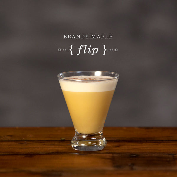 Brandy Maple Flip recipe // Mixology Dice