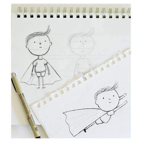 Nursery Decor for Boy - Milo the Hero | Superhero Art for Kids | Shenasi Concept