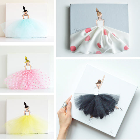 Ballerina Art Frame | Dressi Diva | Shenasi Concept