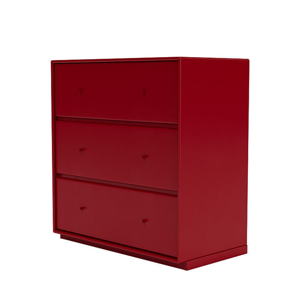 luft ammunition voksen Montana Carry Chest Of Drawers With 3 Drawers With 3 Cm Base, Beetroot