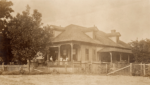 Southwest Corner of Miss Colleen's house