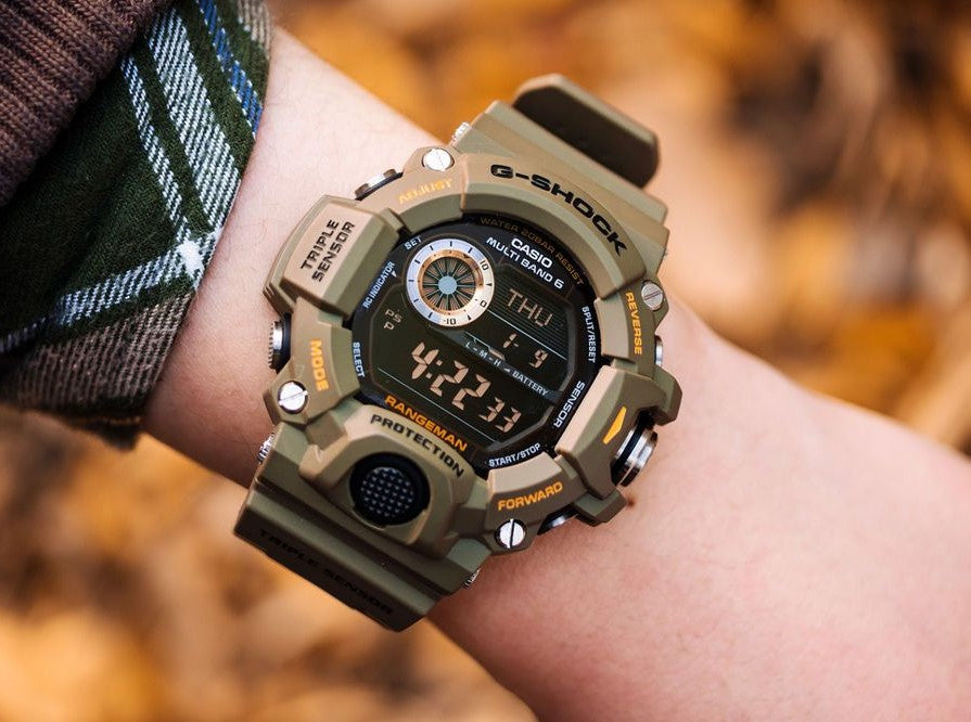 G-SHOCK  GW-9400-3  カーキ　ミリタリー　電波ソーラー無機ガラス90