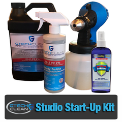 disinfectant fogger comes with the GTech Protection studio start-up kit