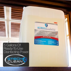 bulk disinfectant spray GTech Clean five gallon container best value bulk sanitizer