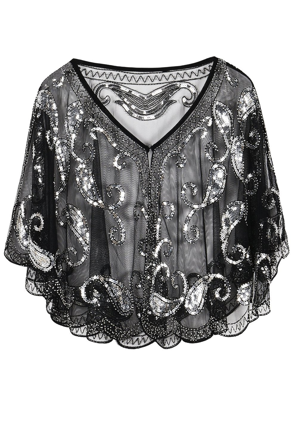 1920 Glitter Pailletten Cape