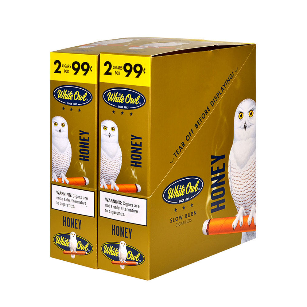 White Owl Honey Cigarillos 30 Packs of 2 for 99¢
