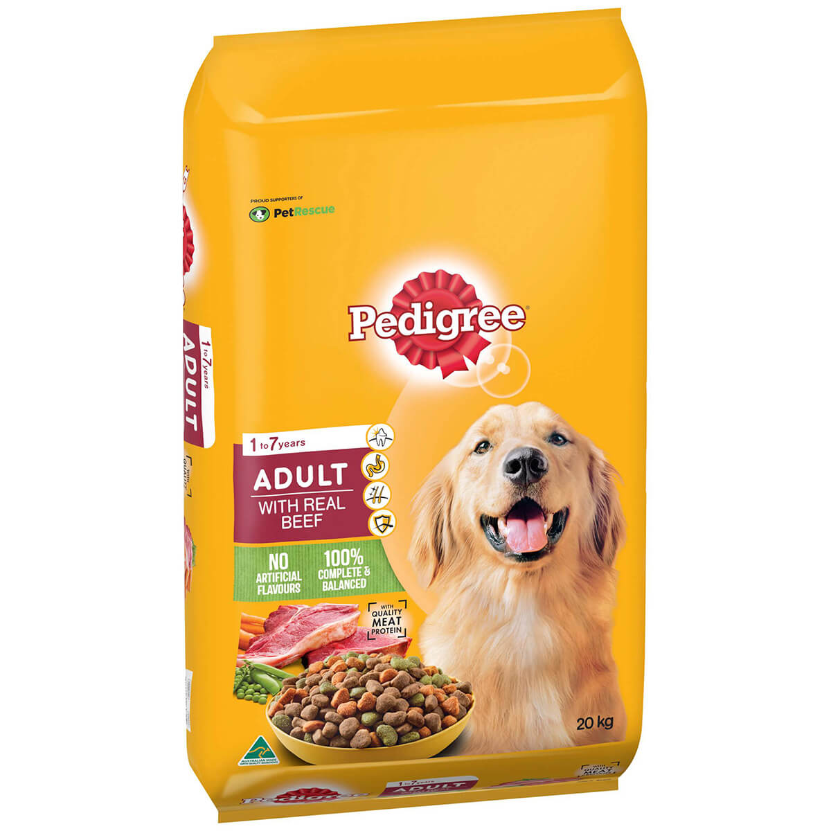 Petstock Pedigree Real Beef Dry Dog Food 20kg Petstock