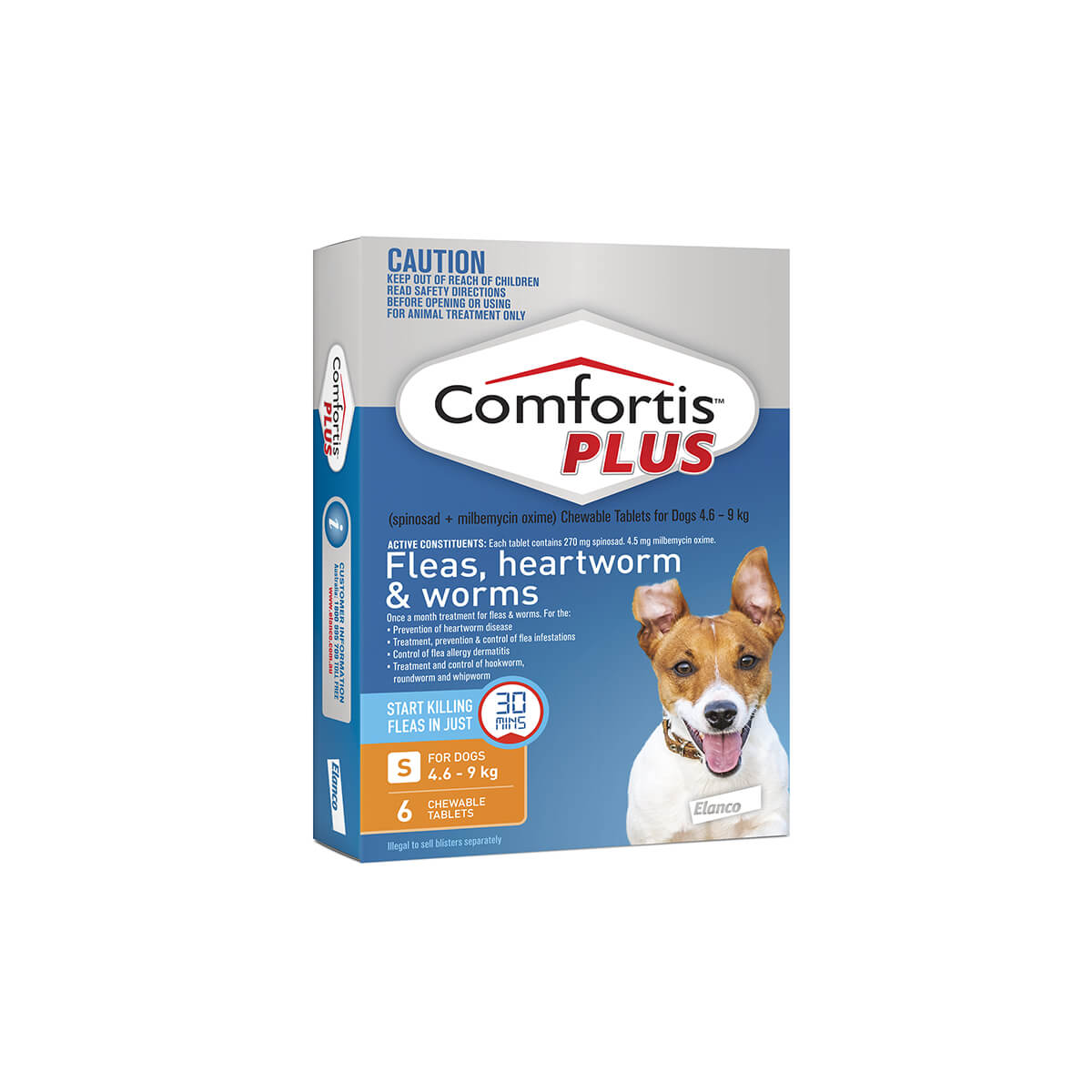 comfortis-plus-orange-flea-worming-tablets-4-6-9kg-dog-6-pack-petstock