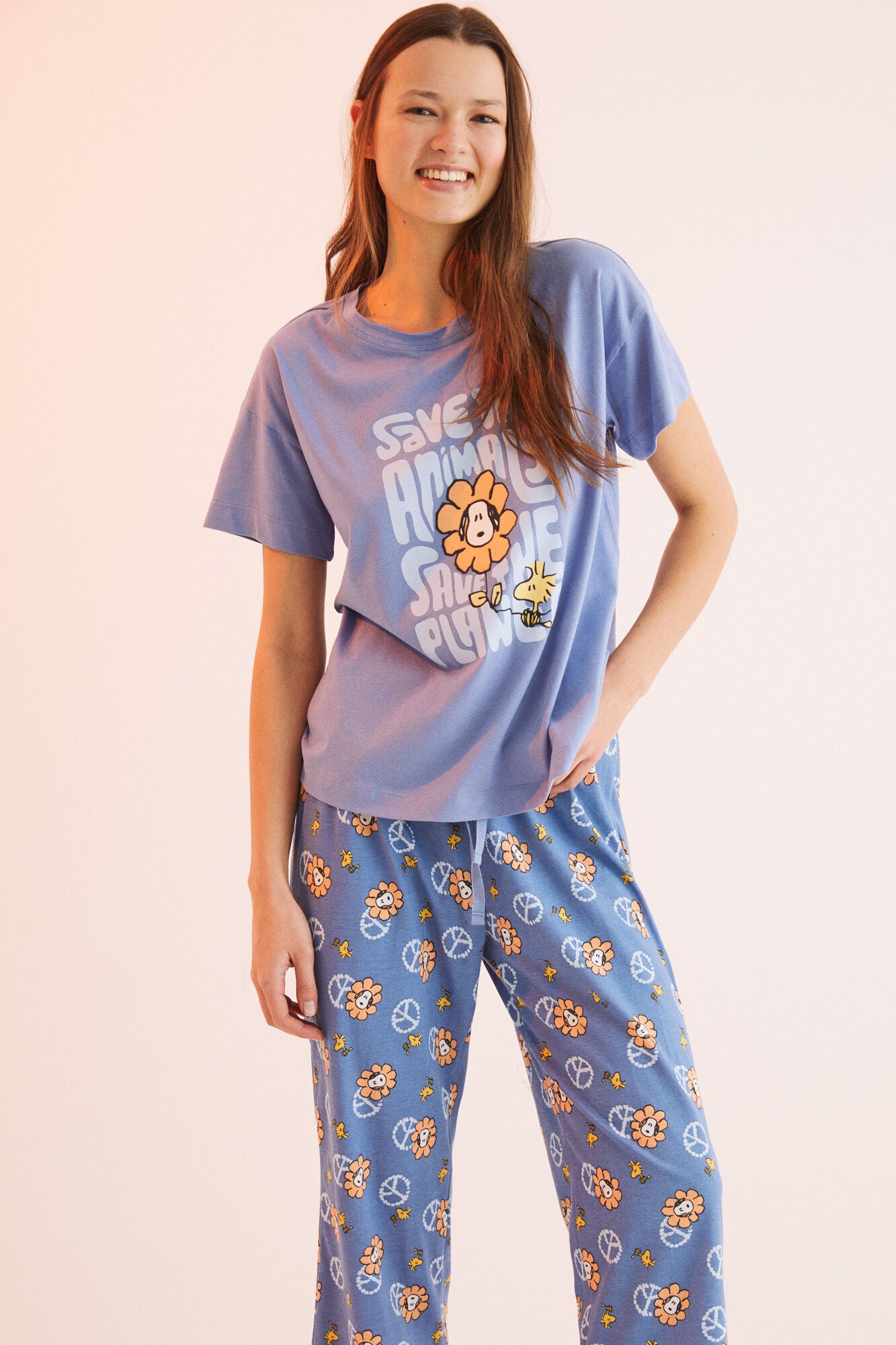Women' - Pijama Larga Estampado Snoopy - 23.990,00