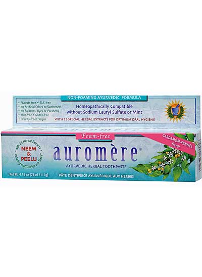 auromere ayurvedic herbal toothpaste