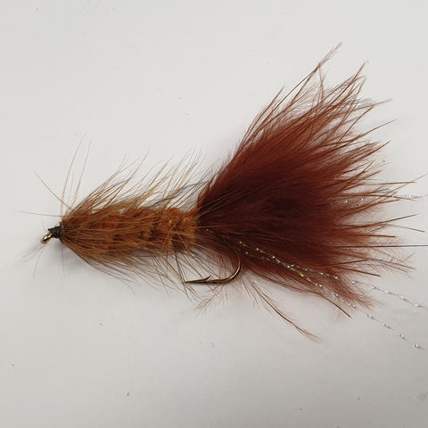 wooly bugger brown flyfishing fly