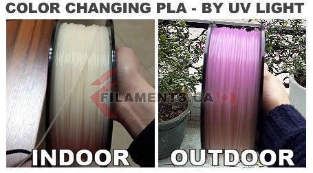 color changing PLA by UV